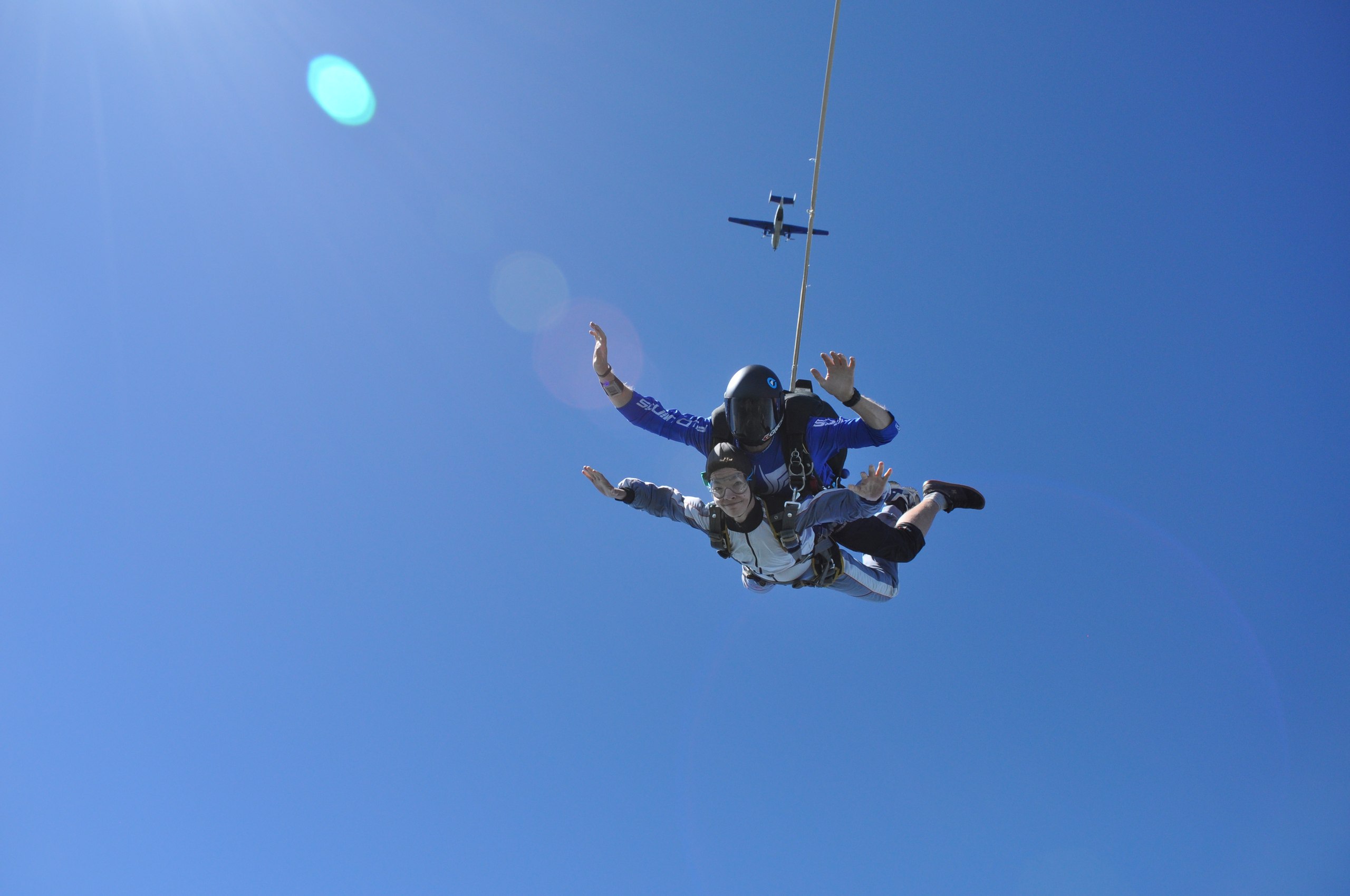 My first parachute jump in tandem